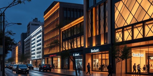 Fachadas comerciais iluminadas: quando o design encontra a experiência