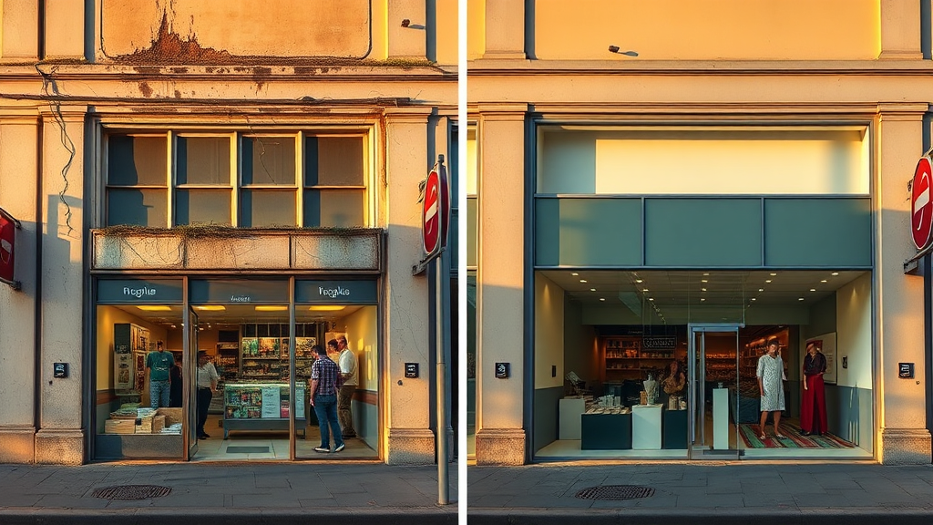 Antes e Depois: Fachadas Transformadas que Aumentaram o Movimento